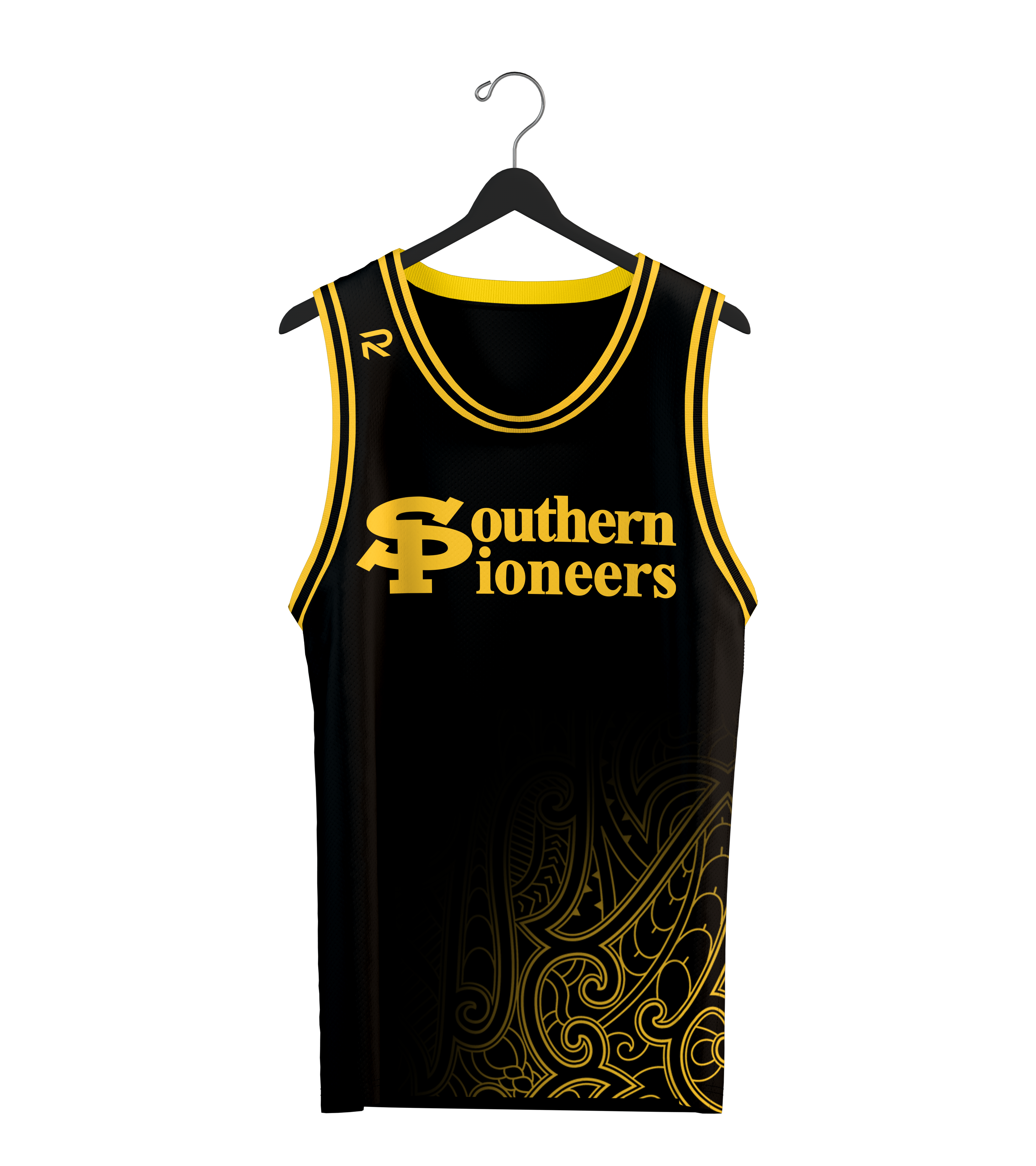 SOUTHERN PIONEERS - BLACK BASKETBALL SINGLET